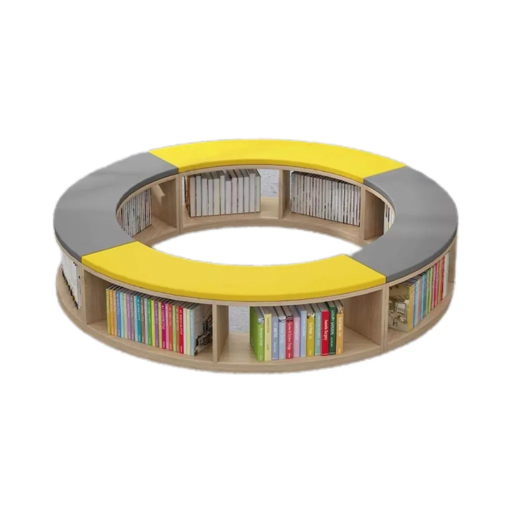 Round Bookshelf Seating Ring