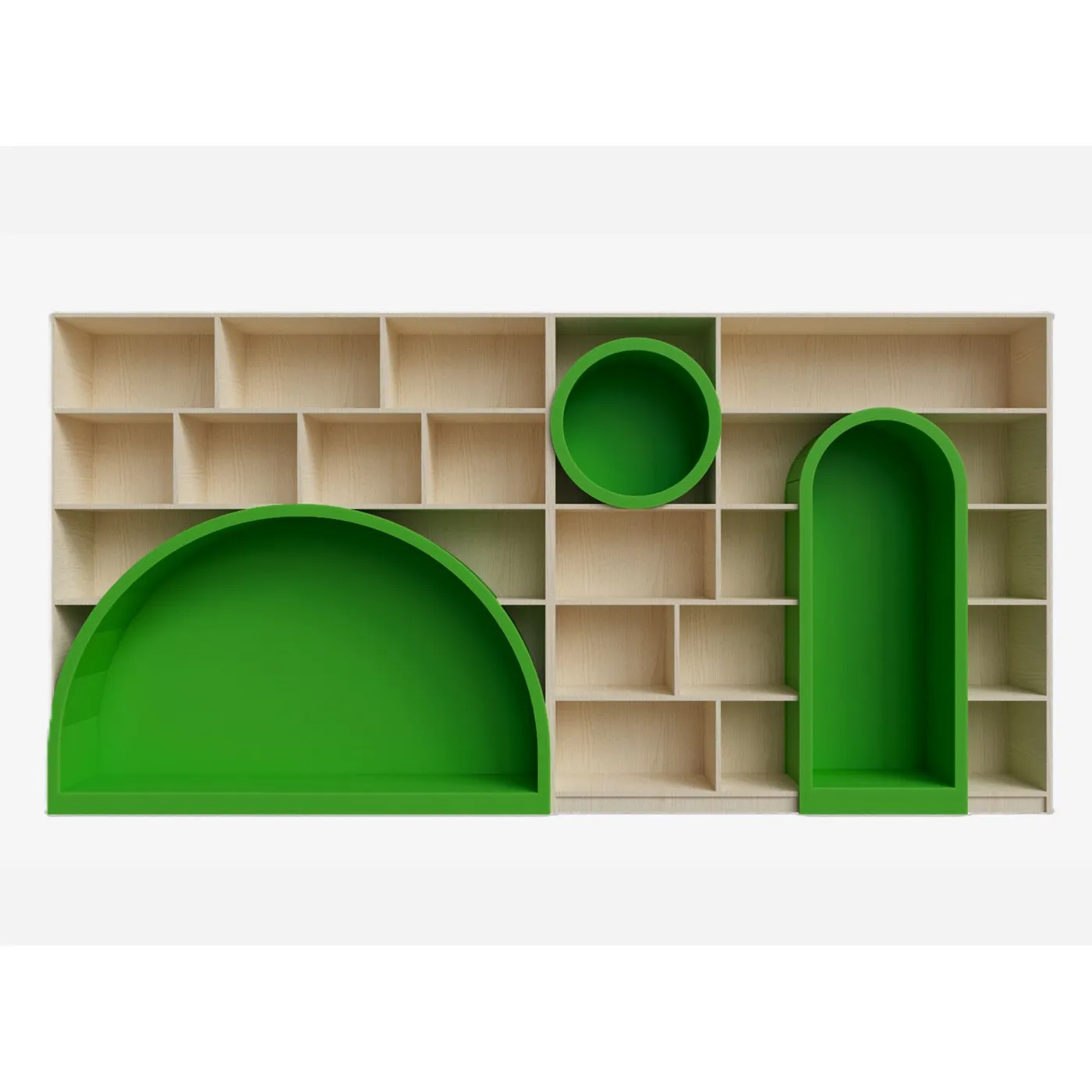 Curved Wall Bookshelf, E0 Grade