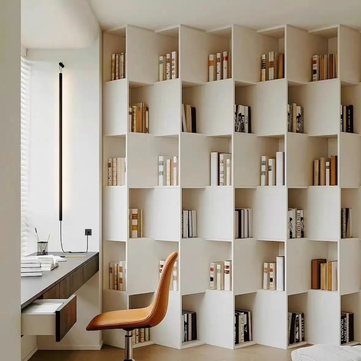 45° Angled Corner Bookshelf