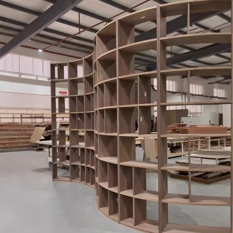 Retail Curved & Open-Grid Display Shelving
