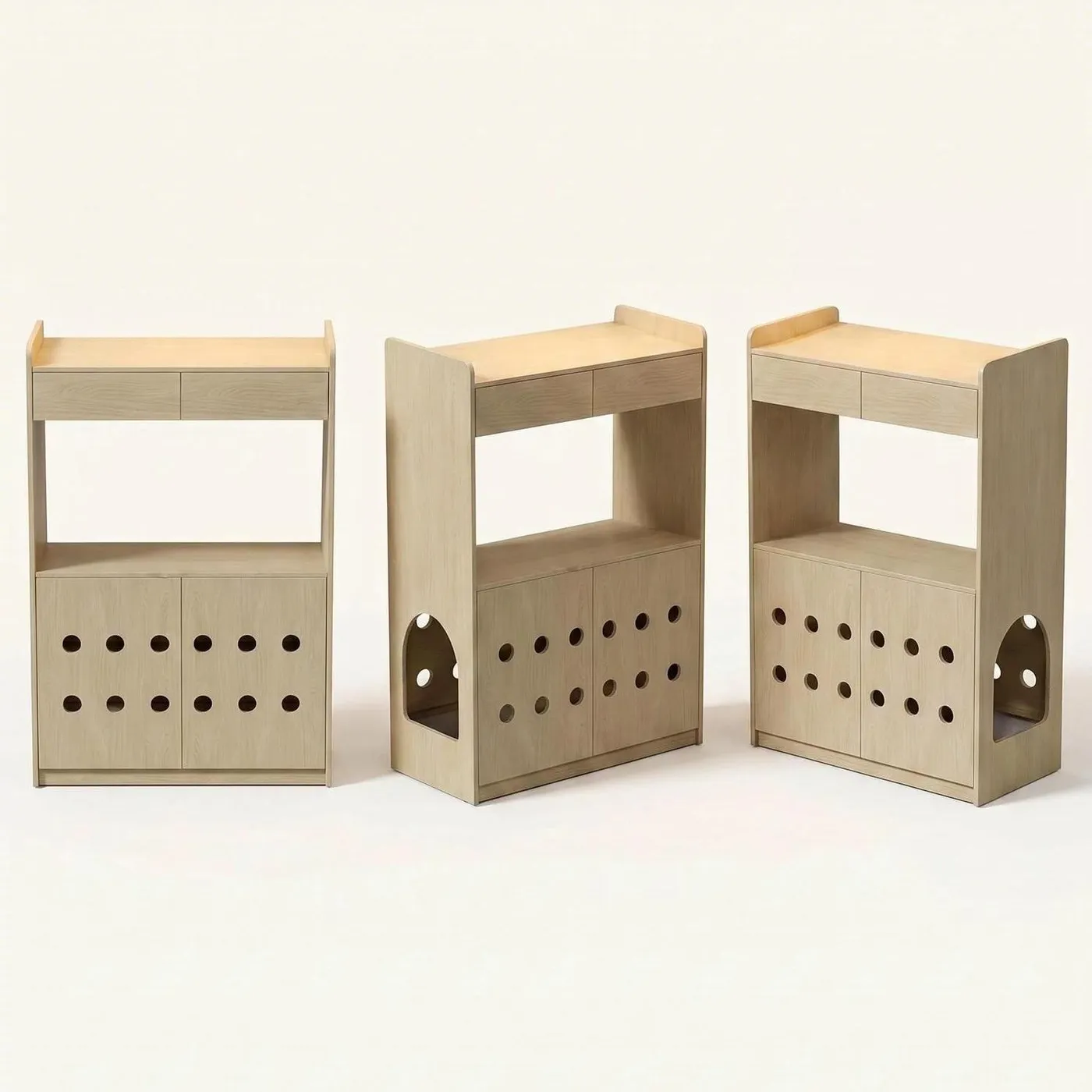 Enclosed Cat Litter Cabinet