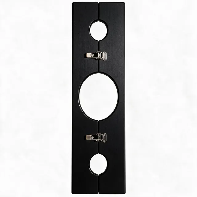 Wooden Pillory Stocks Board — Neck & Wrist Restraint