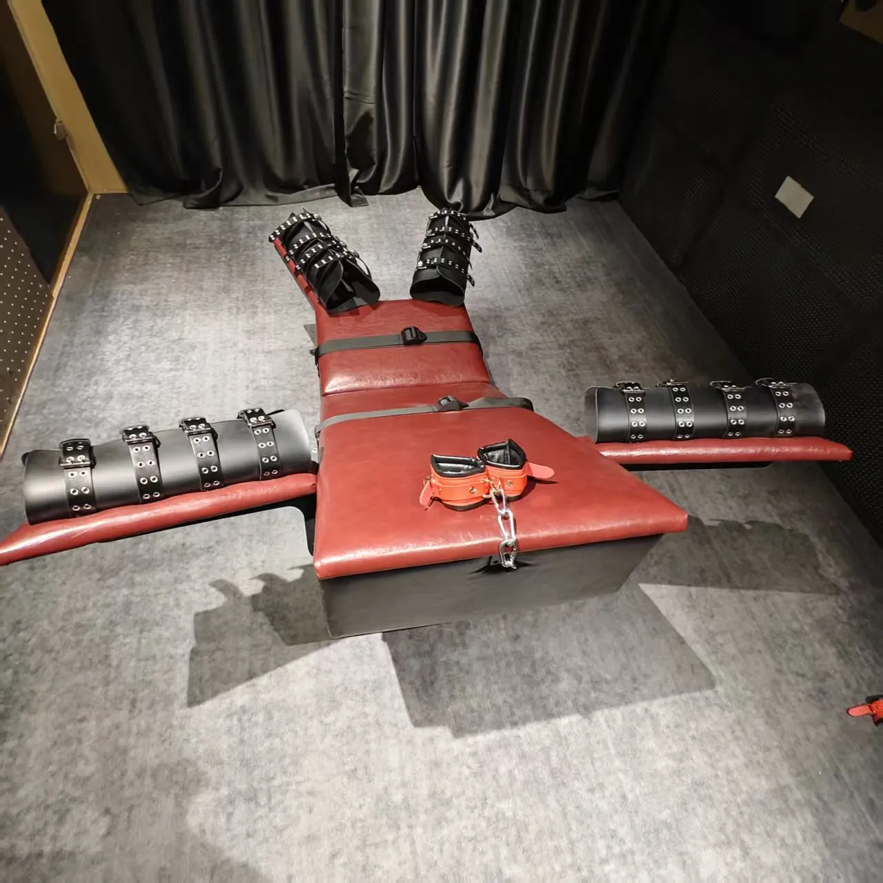 Multi-Position Restraint Chair with Upholstered Base and Straps