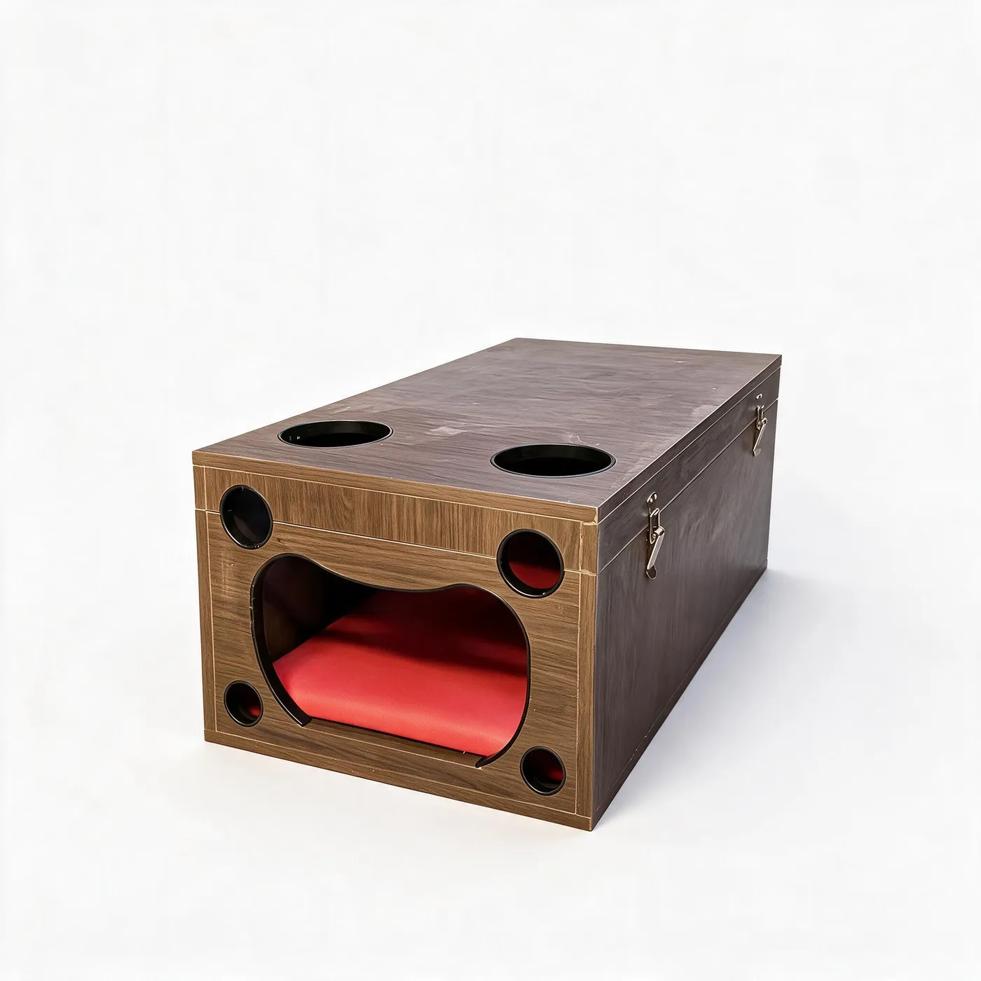Multi-Hole Bondage Box with Padded Interior