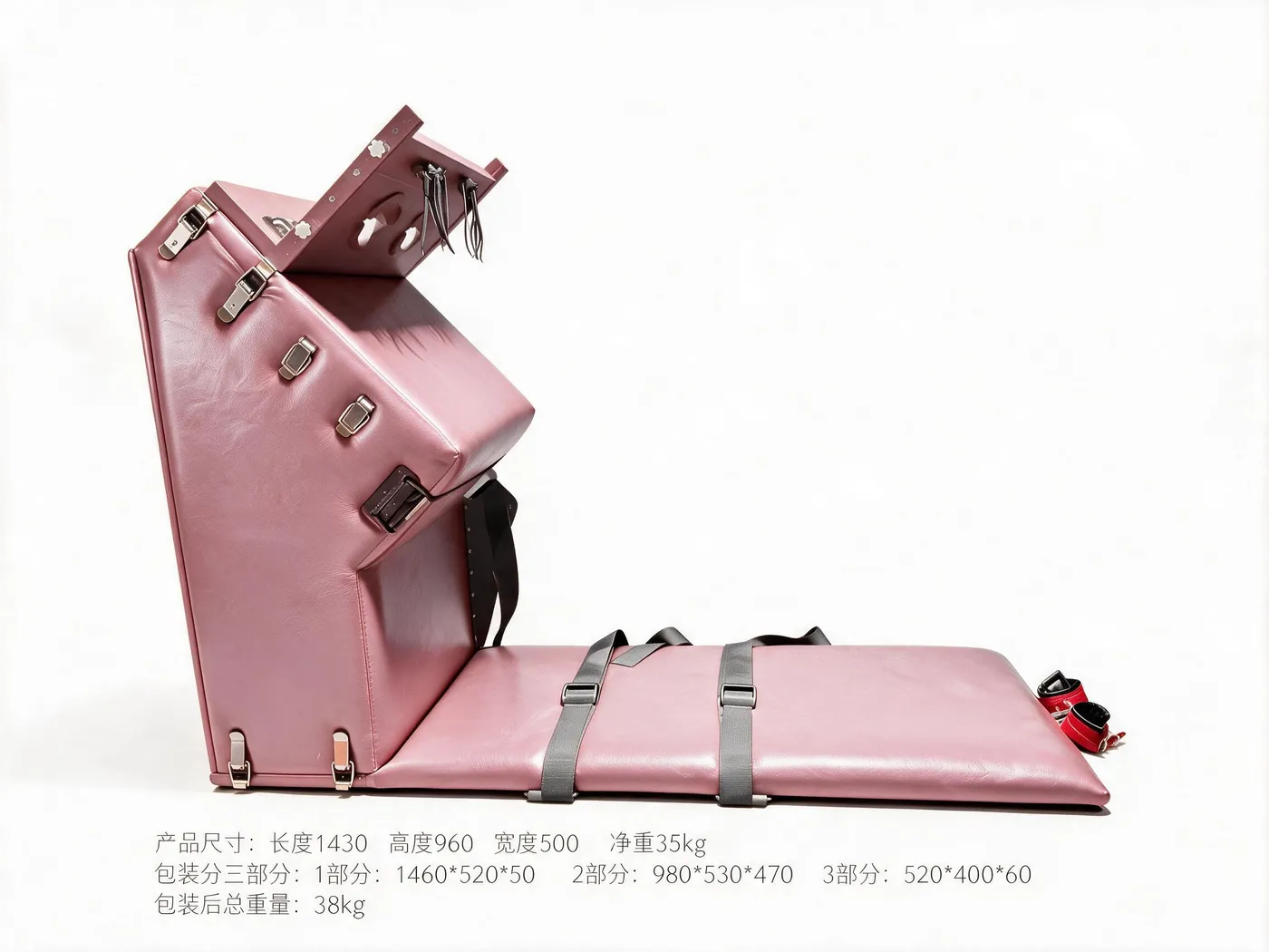 Bondage Spanking Bench with Restraint Straps